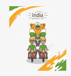 印度阿三印度阿三叠罗汉骑车高清图片