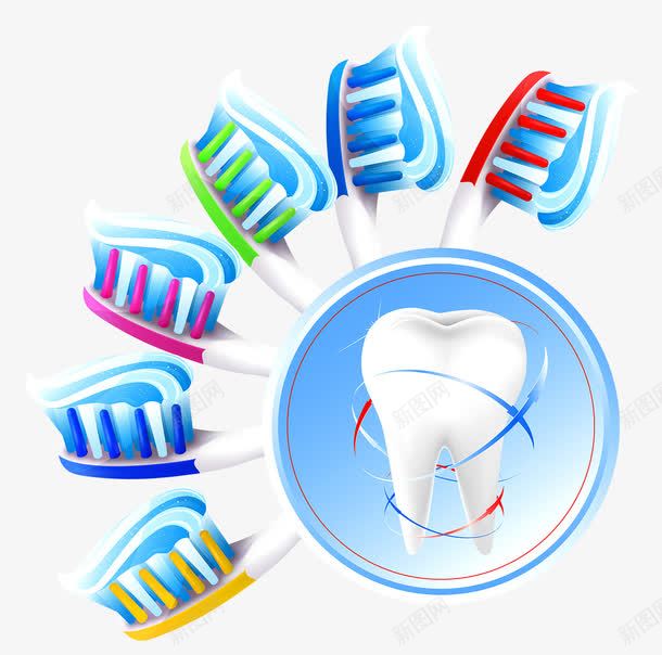 牙刷牙膏牙齿png免抠素材_新图网 https://ixintu.com 刷牙 牙刷 牙膏 牙齿