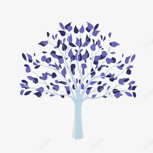 紫色蓝色树苗植物png免抠素材_新图网 https://ixintu.com 树苗 植物 紫色 蓝色