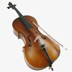 棕色大提琴素材