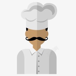 男性胡须有胡子的厨师高清图片