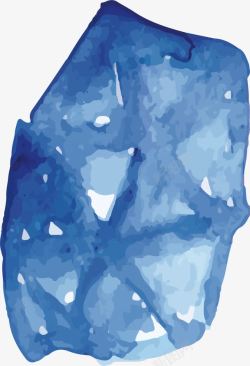 手绘蓝宝石多边形蓝宝石高清图片