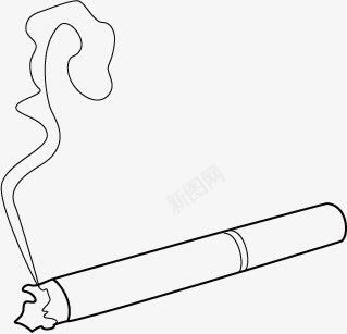 手绘烟png免抠素材_新图网 https://ixintu.com 平民设计 手绘图案 手绘烟 烟 线条
