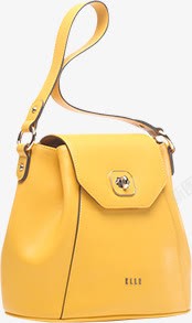 黄色背包挎包素材
