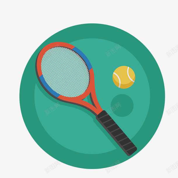 卡通运动网球标图矢量图图标eps_新图网 https://ixintu.com 免抠图PNG 卡通 图标 网球 运动 矢量图