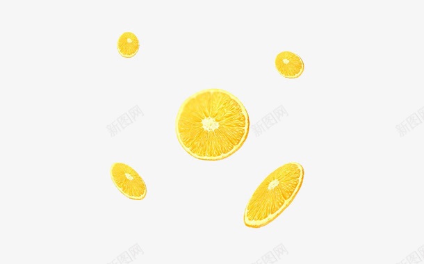 五片新鲜的橙子切片png免抠素材_新图网 https://ixintu.com 新鲜 橙子 维生素 鲜活 黄色