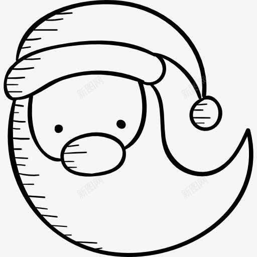 圣诞老人图标png_新图网 https://ixintu.com 圣诞 圣诞老人 头 头像 服装