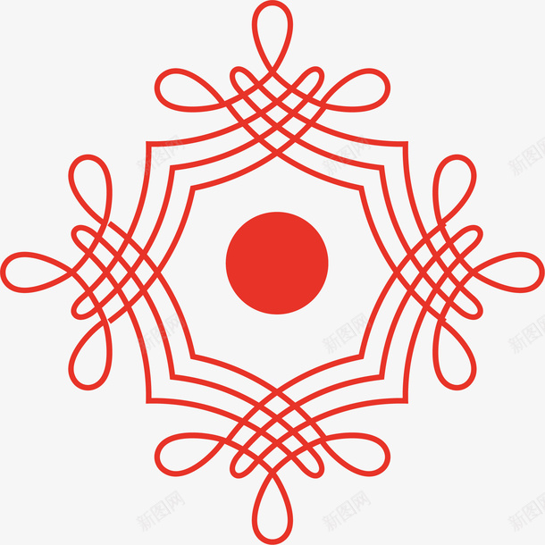 标png免抠素材_新图网 https://ixintu.com 中国结 图标 红色