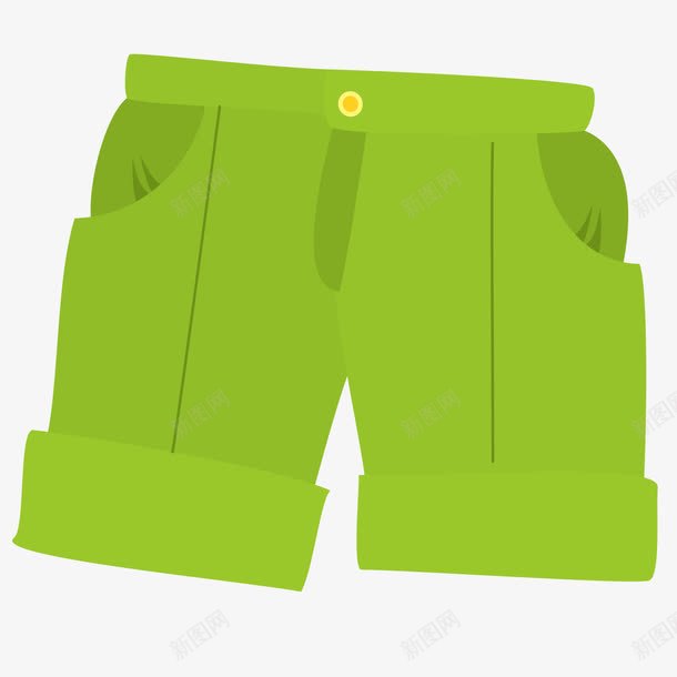 绿色裤子png免抠素材_新图网 https://ixintu.com 短裤 绿色 裤子