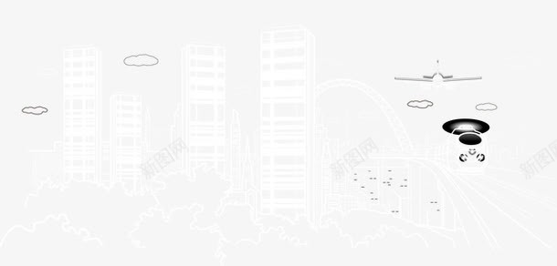 卡通手绘城市建筑png免抠素材_新图网 https://ixintu.com 卡通 城市 建筑 手绘