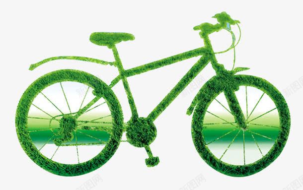 环保自行车png免抠素材_新图网 https://ixintu.com 环保出行 绿色环保 自行车