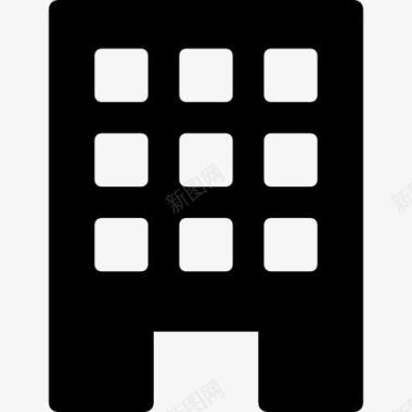 建筑的轮廓图标图标