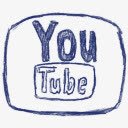 社交媒体简约图标youtube图标