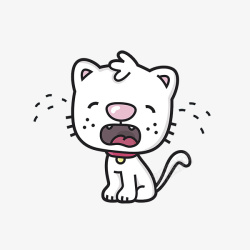 小老虎哭闹手绘小老虎哭闹高清图片