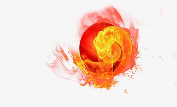 燃烧的红色的火球png免抠素材_新图网 https://ixintu.com 火球 燃烧 红色