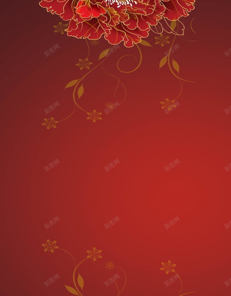 花朵金典海报cdr设计背景_新图网 https://ixintu.com 几何 唯美 扁平 渐变 花儿 花朵 花框 花边 花韵