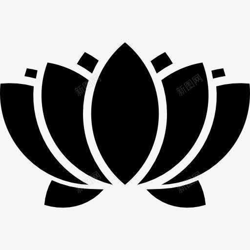 水生花卉图标png_新图网 https://ixintu.com 自然 花 花瓣 装饰