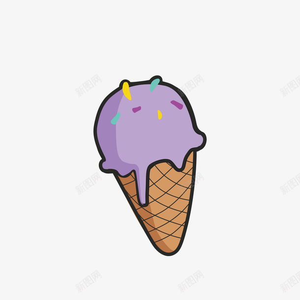 冰淇淋黑色线条矢量图eps免抠素材_新图网 https://ixintu.com 冰淇淋 卡通 卡通可爱 可爱 可爱的冰淇淋 线条 黑色 矢量图