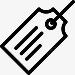 衣服的价格标签倾斜的标签图标高清图片