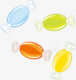 干果糖彩色的低聚果糖矢量图高清图片