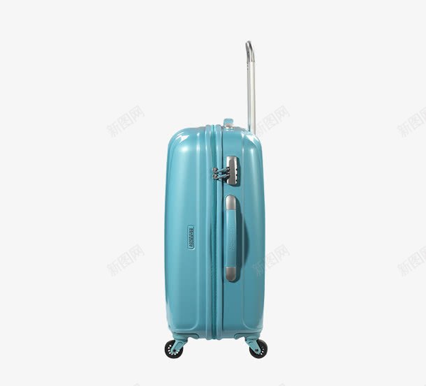 蓝色质感行李箱拉杆png免抠素材_新图网 https://ixintu.com 拉杆 蓝色 行李箱 质感