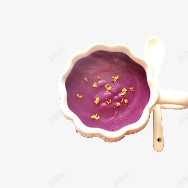 紫薯糊png免抠素材_新图网 https://ixintu.com 产品实物 瓷杯 营养