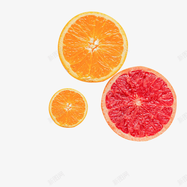 有机水果橙子png免抠素材_新图网 https://ixintu.com 3个切开的橙子 产品实物 水分 营养