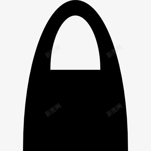 黑色的购物袋的轮廓大处理图标png_新图网 https://ixintu.com 商务 大 形状 手柄 袋 购物商店 购物袋 轮廓 黑色