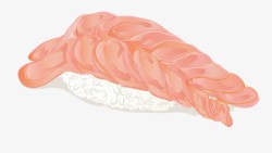 虾肉饭团卡通虾肉饭团高清图片