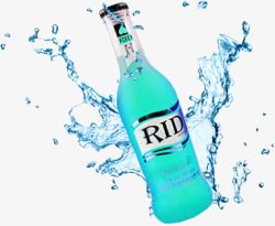 蓝色RIDO鸡尾酒素材