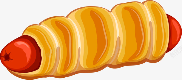 手绘黄色面包png免抠素材_新图网 https://ixintu.com 免抠PNG 手绘 水彩 简约 面包 食品 黄色