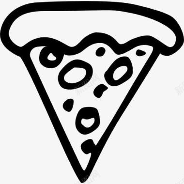 比萨三角片图标图标