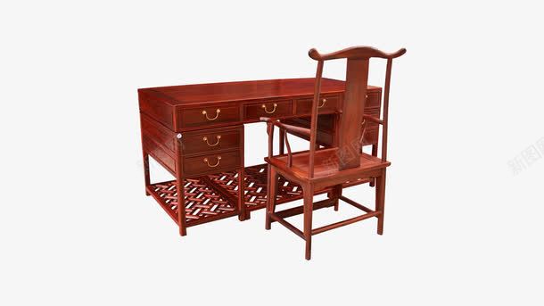 书桌png免抠素材_新图网 https://ixintu.com 古典 实木 家具