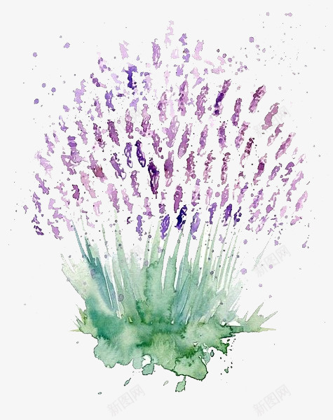 手绘水彩抽象花朵png免抠素材_新图网 https://ixintu.com 手绘 抽象花朵 水彩