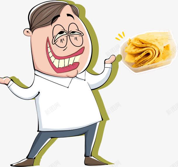 创意厨师png免抠素材_新图网 https://ixintu.com 人物 人物插画 卡通人物 厨师 插画 煎饼