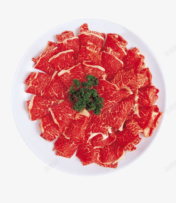 一圆盘的牛肉片png免抠素材_新图网 https://ixintu.com 新鲜 生肉 红色 营养 食物免费PNG素材 鲜美
