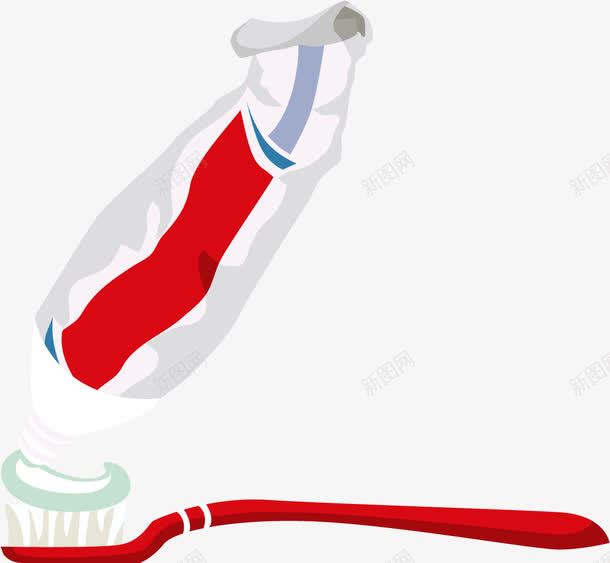 牙刷牙膏矢量图eps免抠素材_新图网 https://ixintu.com 口腔护理 啫喱 挤 挤牙膏 清洁 牙刷 牙科 牙膏 牙齿 矢量图