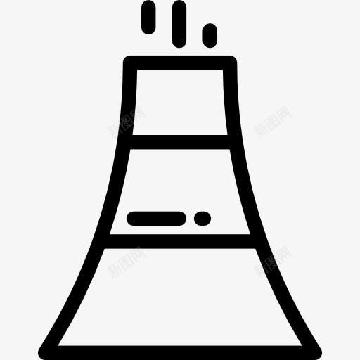 核电站图标png_新图网 https://ixintu.com 冷却塔 工业 建筑 核 核电站 烟囱 自然景观