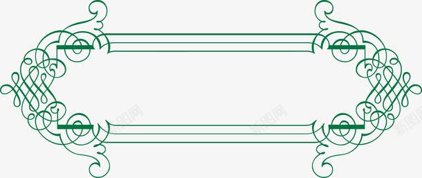 绿色边框矢量图ai免抠素材_新图网 https://ixintu.com 可爱边框 报纸边框 报纸边框元素 矢量边框 矢量边框素材 简约边框 边框元素 矢量图