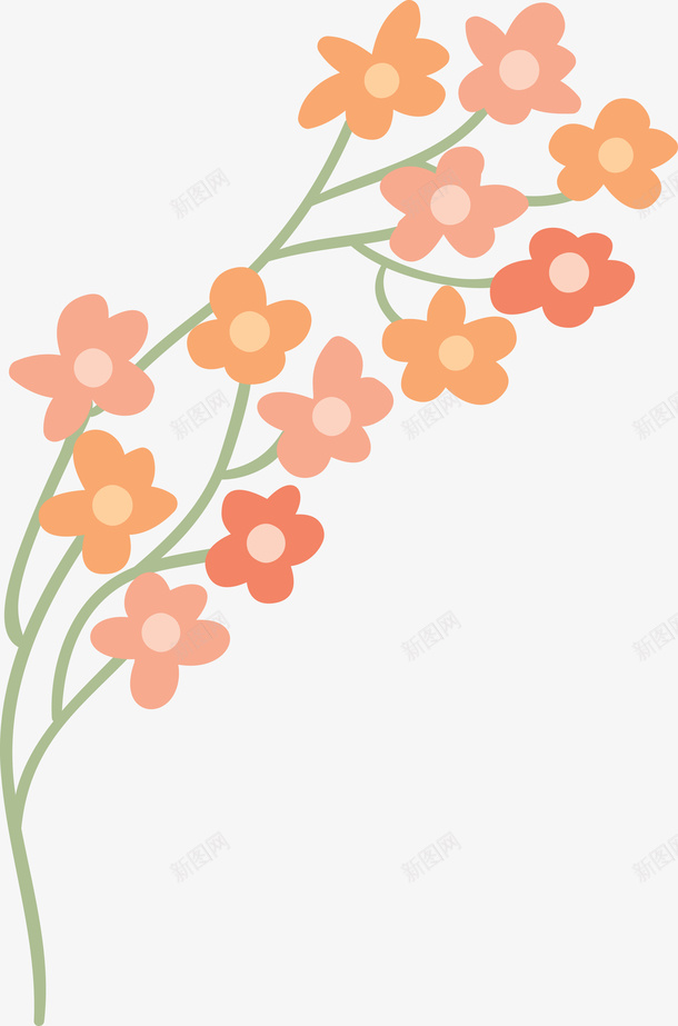 卡通花束png免抠素材_新图网 https://ixintu.com 植物 漂亮的花 花 花束