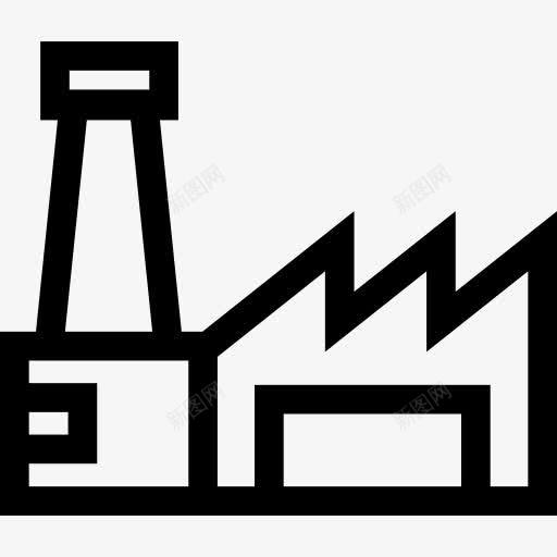 工厂图标png_新图网 https://ixintu.com 工业 工业污染 工厂 建筑 景观 污染