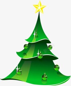 绿色圣诞树促销海报素材