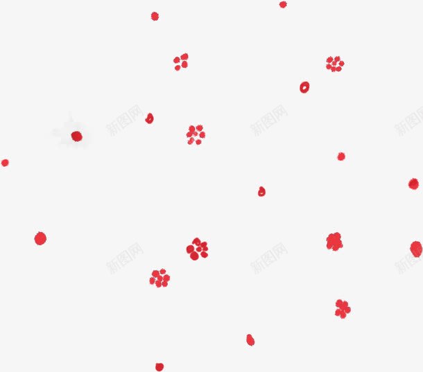 创意合成手绘红色的花瓣形状png免抠素材_新图网 https://ixintu.com 创意 合成 形状 红色 花瓣