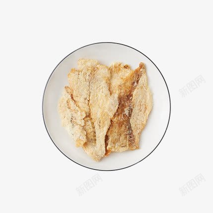 香烤鱼干png免抠素材_新图网 https://ixintu.com 小鱼干 摄影艺术 白色圆盘 美食 食物素材