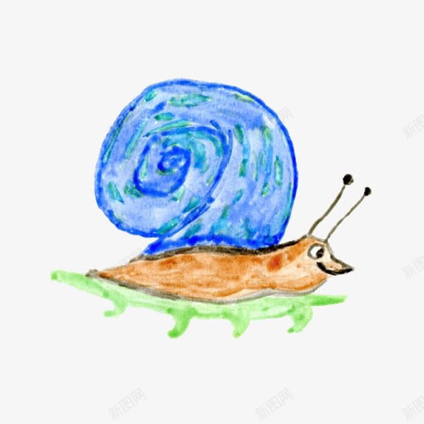 手工绘画蜗牛png免抠素材_新图网 https://ixintu.com 免抠 卡通 手工 绘画 蜗牛
