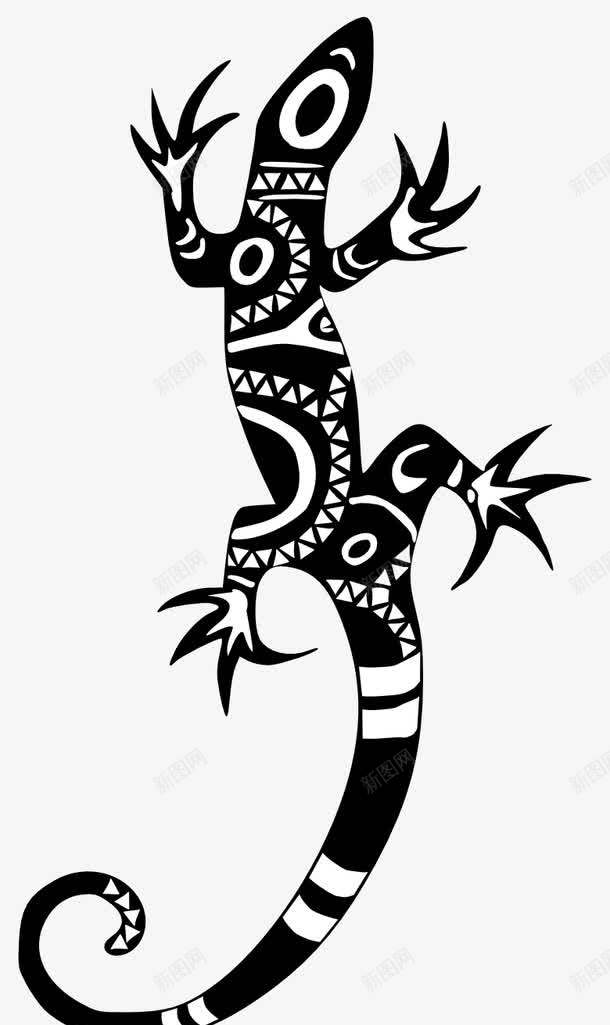 蜥蜴纹身png免抠素材_新图网 https://ixintu.com 底纹 纹身 花纹 菲律宾海蜥