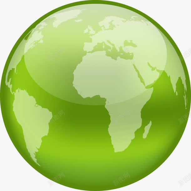 绿色环保地球png免抠素材_新图网 https://ixintu.com 世界 地球 环保 绿色