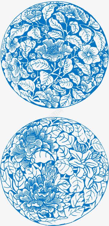 青花瓷花纹png免抠素材_新图网 https://ixintu.com 广告 底纹 花纹 设计 青花瓷