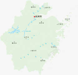 浙江省地图浙江地图矢量图高清图片