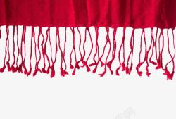 红色毛毯红色流苏创意淘宝羊绒面料图高清图片